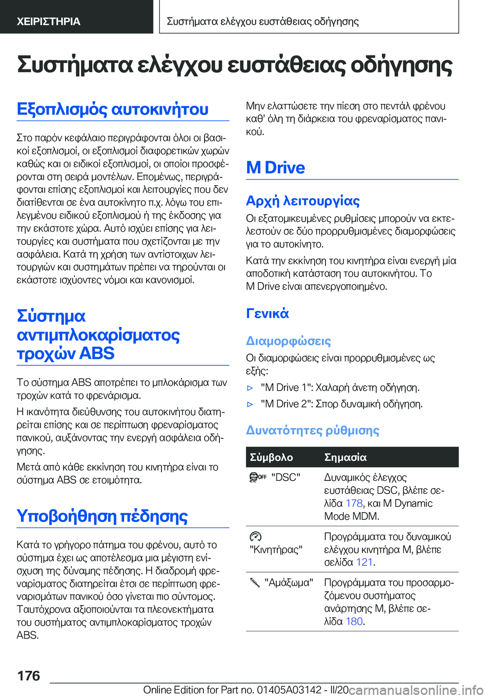 BMW M4 2020  ΟΔΗΓΌΣ ΧΡΉΣΗΣ (in Greek) ehfgp_sgs�w^oujbh�whfgnzw\se�bvpuyfyeXabc^\f_oe�shgb]\`pgbh
egb�csdo`�]win^s\b�cwd\udnib`gs\�o^b\�b\�