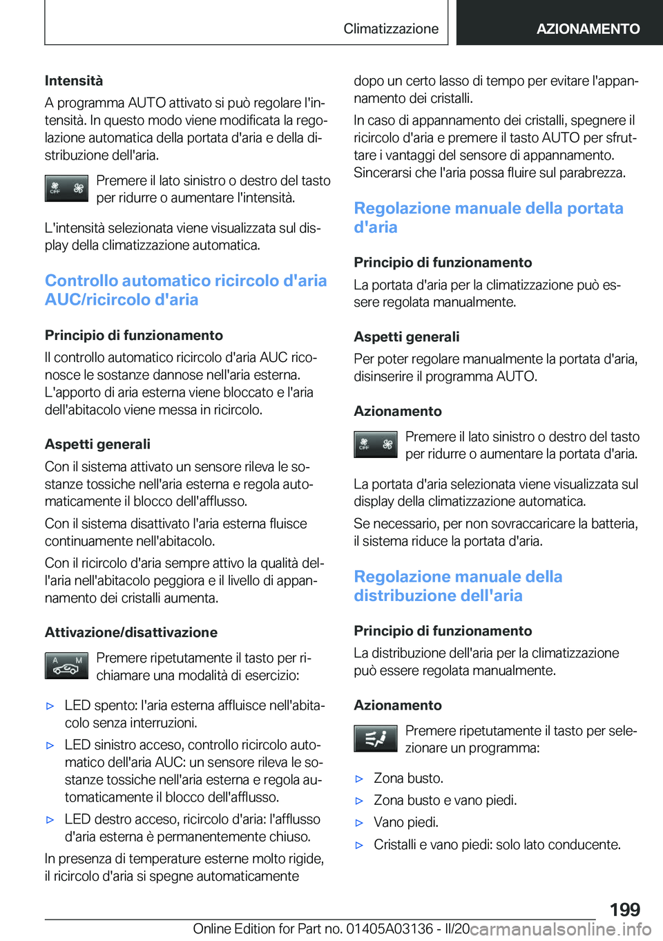 BMW M4 2020  Libretti Di Uso E manutenzione (in Italian) �I�n�t�e�n�s�i�t�