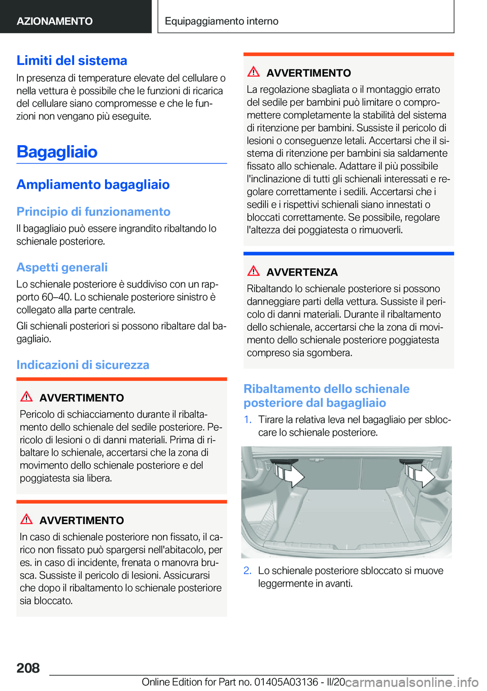 BMW M4 2020  Libretti Di Uso E manutenzione (in Italian) �L�i�m�i�t�i��d�e�l��s�i�s�t�e�m�a�I�n��p�r�e�s�e�n�z�a��d�i��t�e�m�p�e�r�a�t�u�r�e��e�l�e�v�a�t�e��d�e�l��c�e�l�l�u�l�a�r�e��o�n�e�l�l�a��v�e�t�t�u�r�a��è��p�o�s�s�i�b�i�l�e��c�h�e��l�