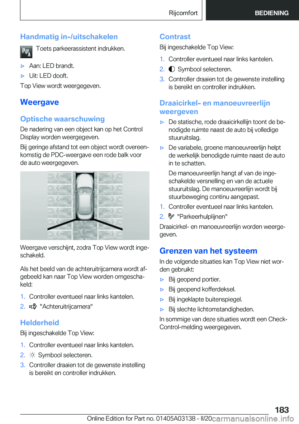BMW M4 2020  Instructieboekjes (in Dutch) �H�a�n�d�m�a�t�i�g��i�n�-�/�u�i�t�s�c�h�a�k�e�l�e�n�T�o�e�t�s��p�a�r�k�e�e�r�a�s�s�i�s�t�e�n�t��i�n�d�r�u�k�k�e�n�.'x�A�a�n�:��L�E�D��b�r�a�n�d�t�.'x�U�i�t�:��L�E�D��d�o�o�f�t�.
�T�o�p�