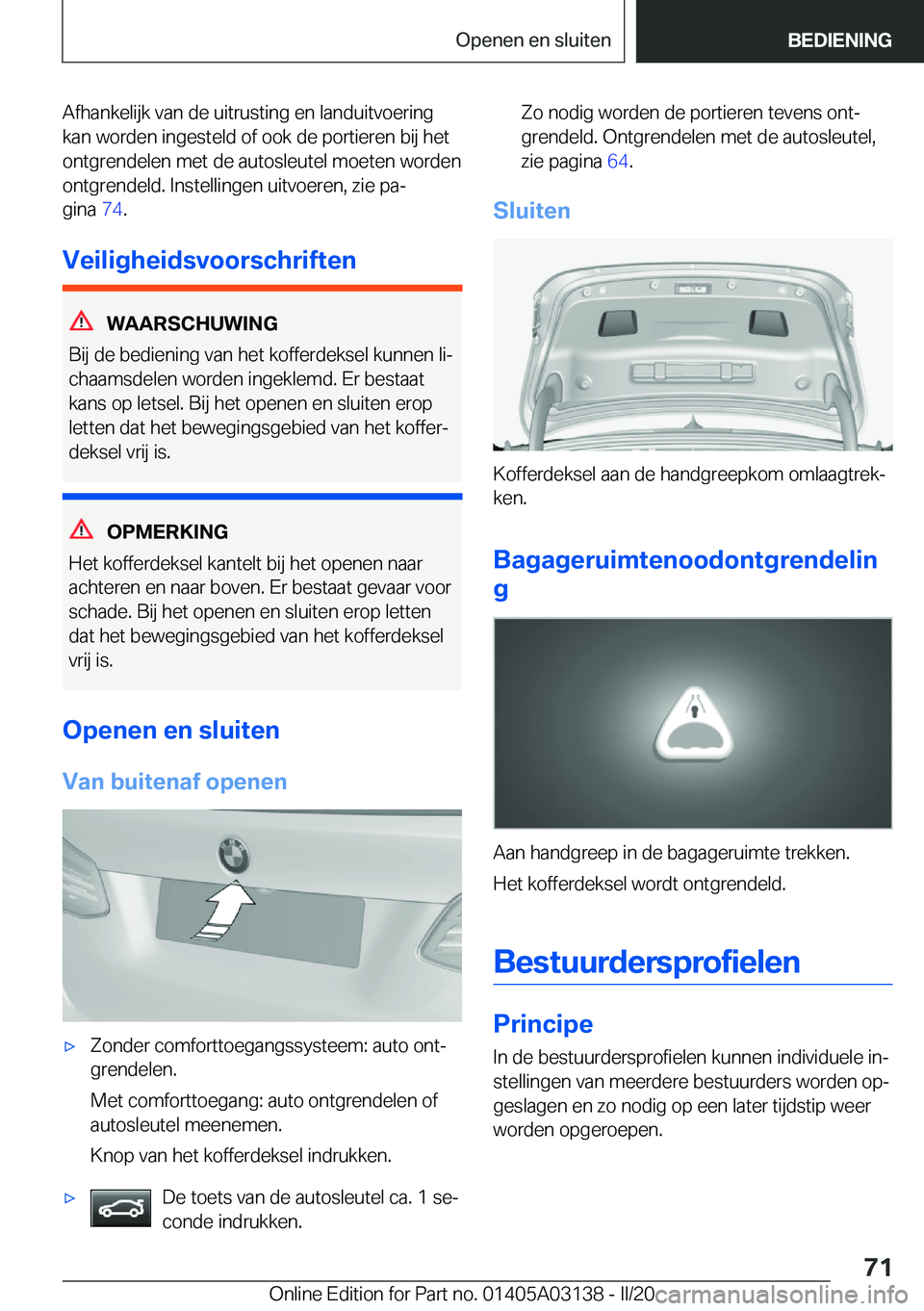 BMW M4 2020  Instructieboekjes (in Dutch) �A�f�h�a�n�k�e�l�i�j�k��v�a�n��d�e��u�i�t�r�u�s�t�i�n�g��e�n��l�a�n�d�u�i�t�v�o�e�r�i�n�g�k�a�n��w�o�r�d�e�n��i�n�g�e�s�t�e�l�d��o�f��o�o�k��d�e��p�o�r�t�i�e�r�e�n��b�i�j��h�e�t�o�n�t�g�r