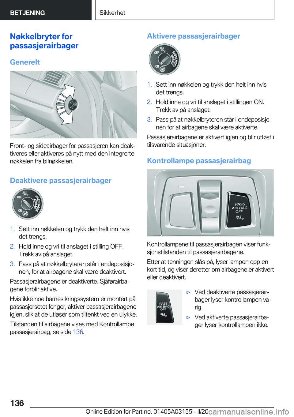 BMW M4 2020  InstruksjonsbØker (in Norwegian) �N�
