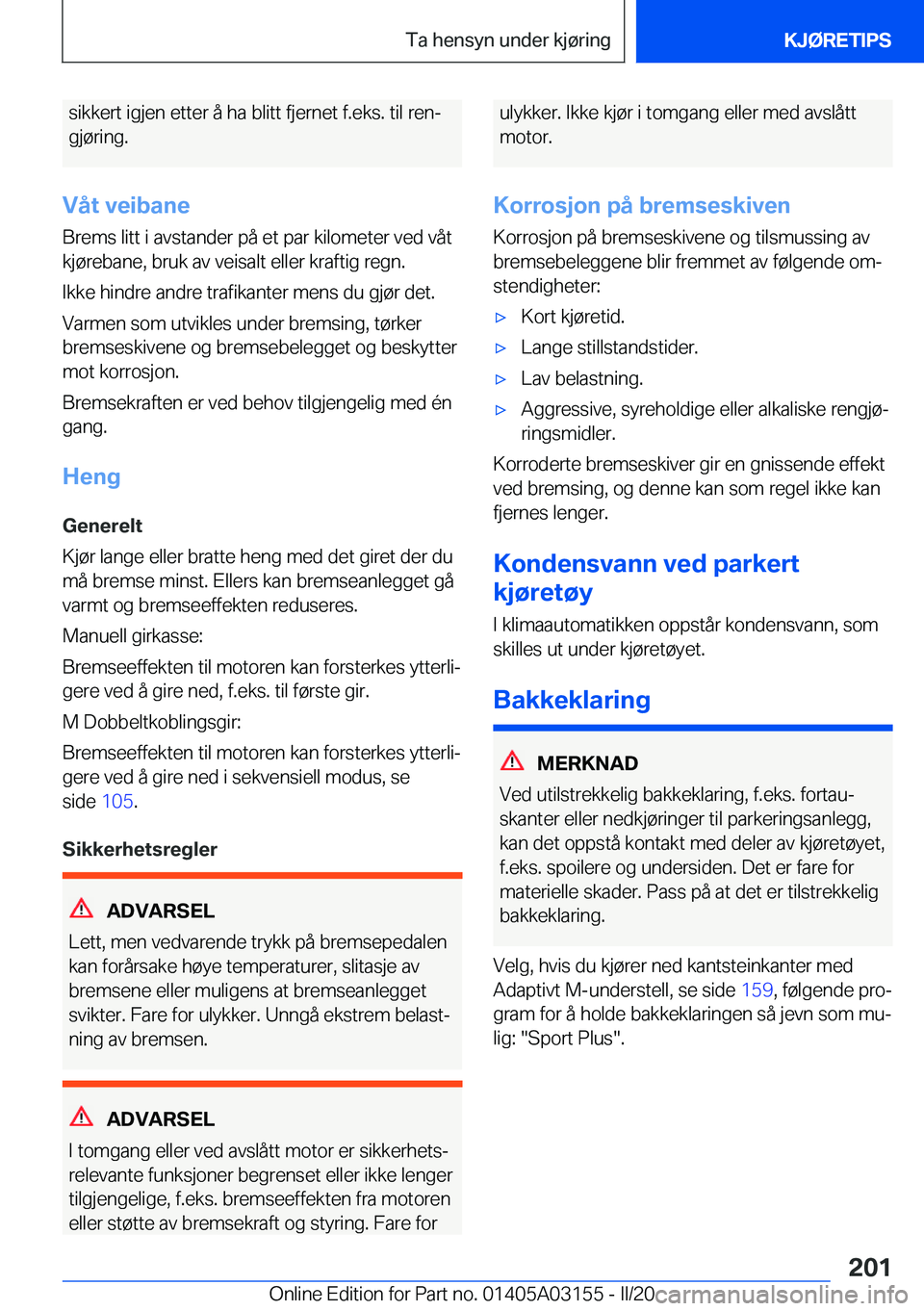 BMW M4 2020  InstruksjonsbØker (in Norwegian) �s�i�k�k�e�r�t��i�g�j�e�n��e�t�t�e�r��å��h�a��b�l�i�t�t��f�j�e�r�n�e�t��f�.�e�k�s�.��t�i�l��r�e�nj�g�j�