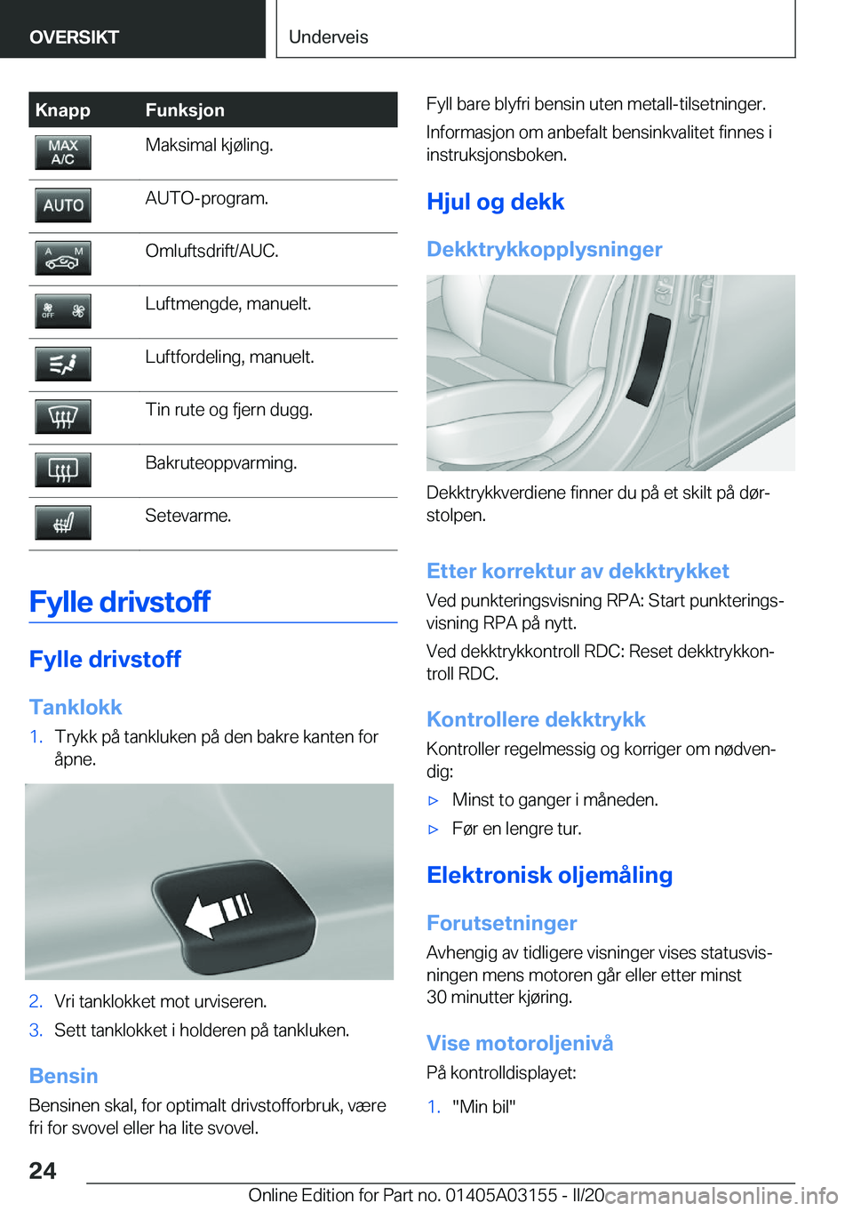BMW M4 2020  InstruksjonsbØker (in Norwegian) �K�n�a�p�p�F�u�n�k�s�j�o�n�M�a�k�s�i�m�a�l��k�j�