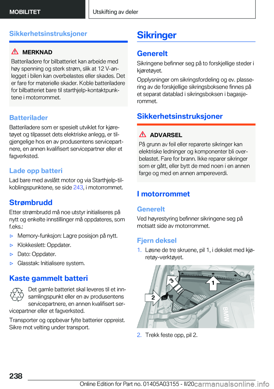 BMW M4 2020  InstruksjonsbØker (in Norwegian) �S�i�k�k�e�r�h�e�t�s�i�n�s�t�r�u�k�s�j�o�n�e�r
�M�E�R�K�N�A�D
�B�a�t�t�e�r�i�l�a�d�e�r�e��f�o�r��b�i�l�b�a�t�t�e�r�i�e�t��k�a�n��a�r�b�e�i�d�e��m�e�d
�h�