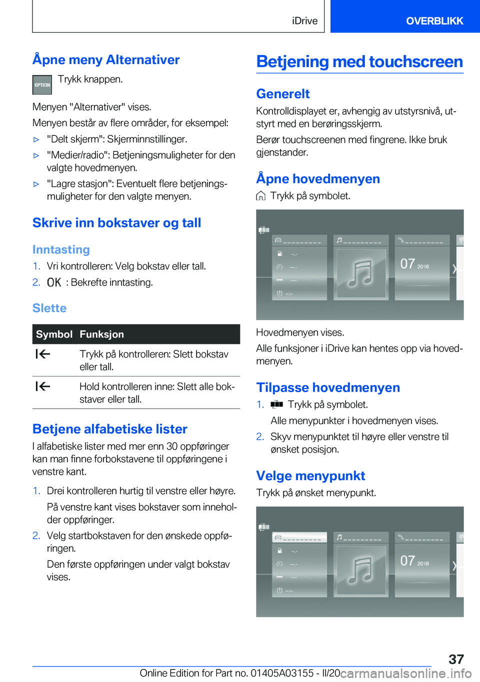 BMW M4 2020  InstruksjonsbØker (in Norwegian) �