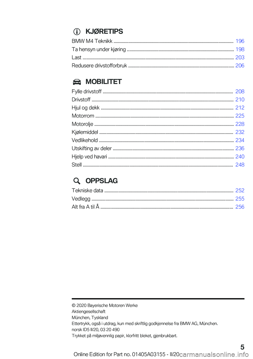 BMW M4 2020  InstruksjonsbØker (in Norwegian) �K�J�