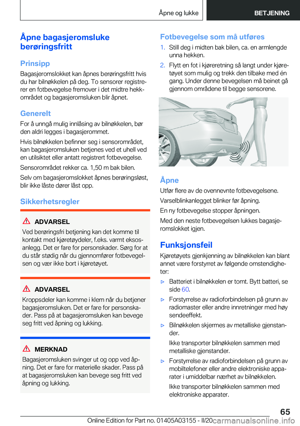 BMW M4 2020  InstruksjonsbØker (in Norwegian) �