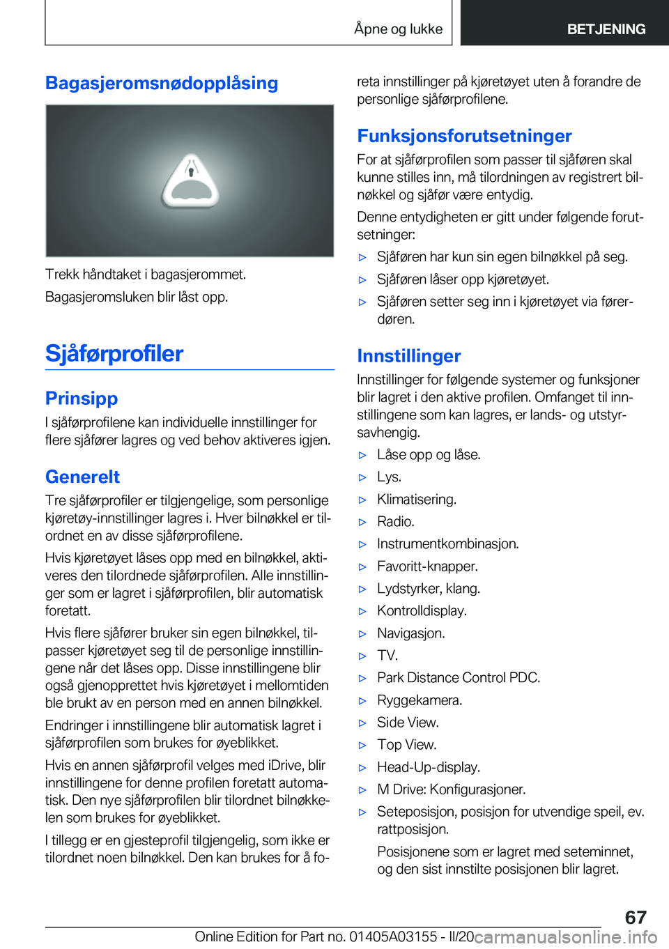 BMW M4 2020  InstruksjonsbØker (in Norwegian) �B�a�g�a�s�j�e�r�o�m�s�n�