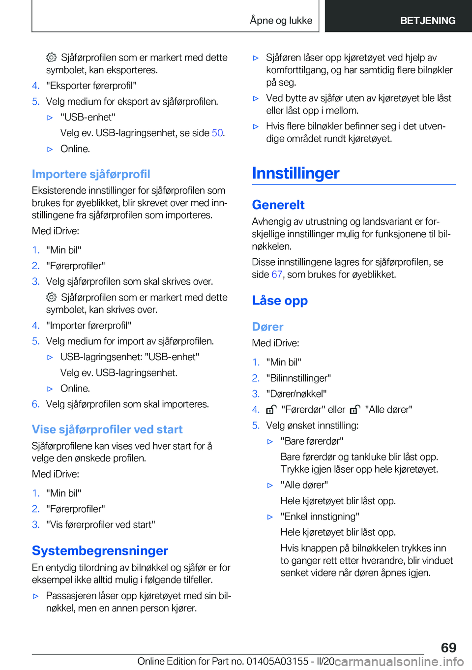 BMW M4 2020  InstruksjonsbØker (in Norwegian) ���S�j�å�f�