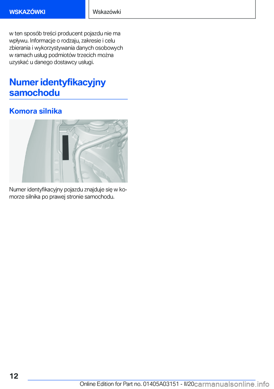 BMW M4 2020  Instrukcja obsługi (in Polish) �w��t�e�n��s�p�o�s�