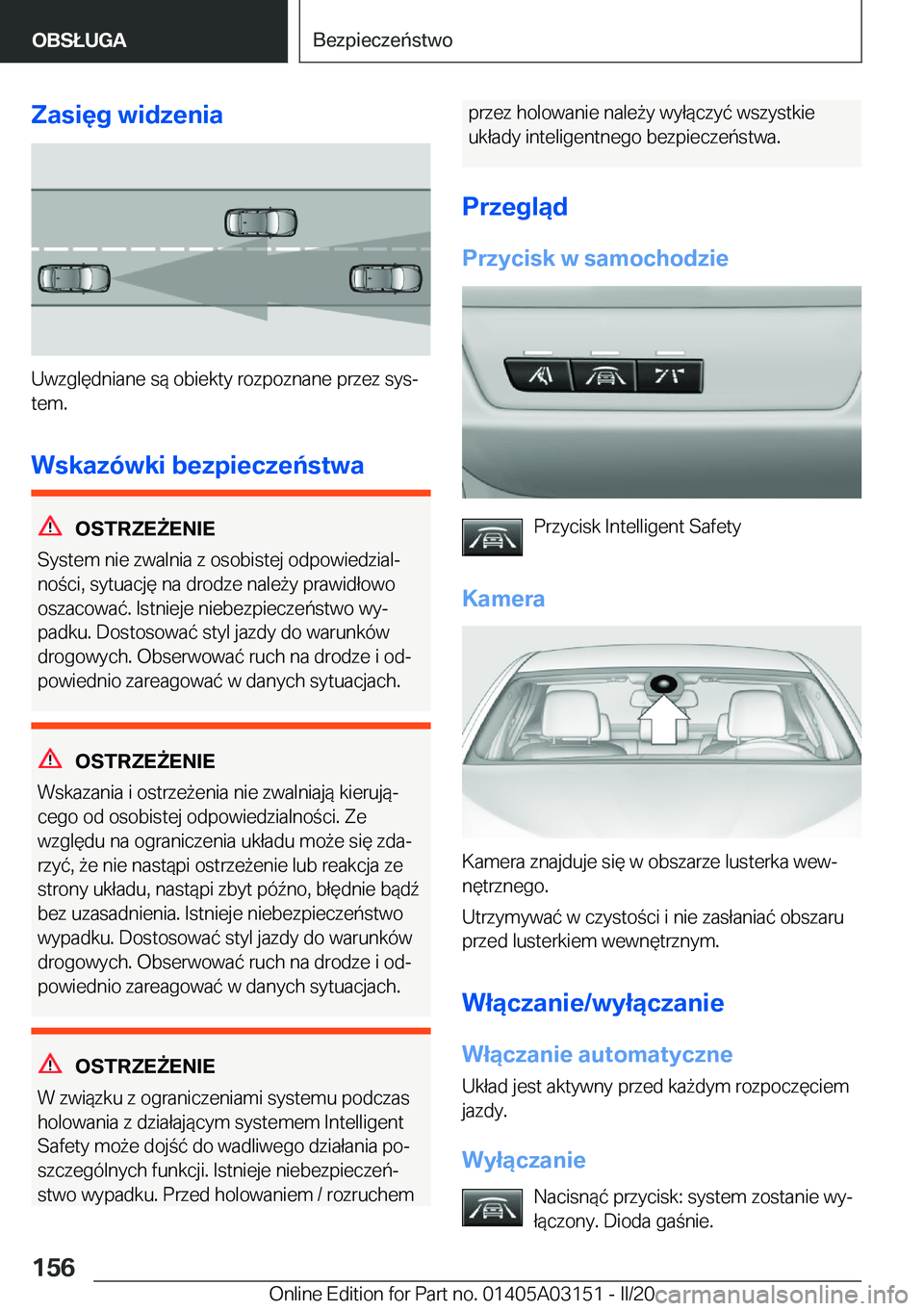 BMW M4 2020  Instrukcja obsługi (in Polish) �Z�a�s�i�