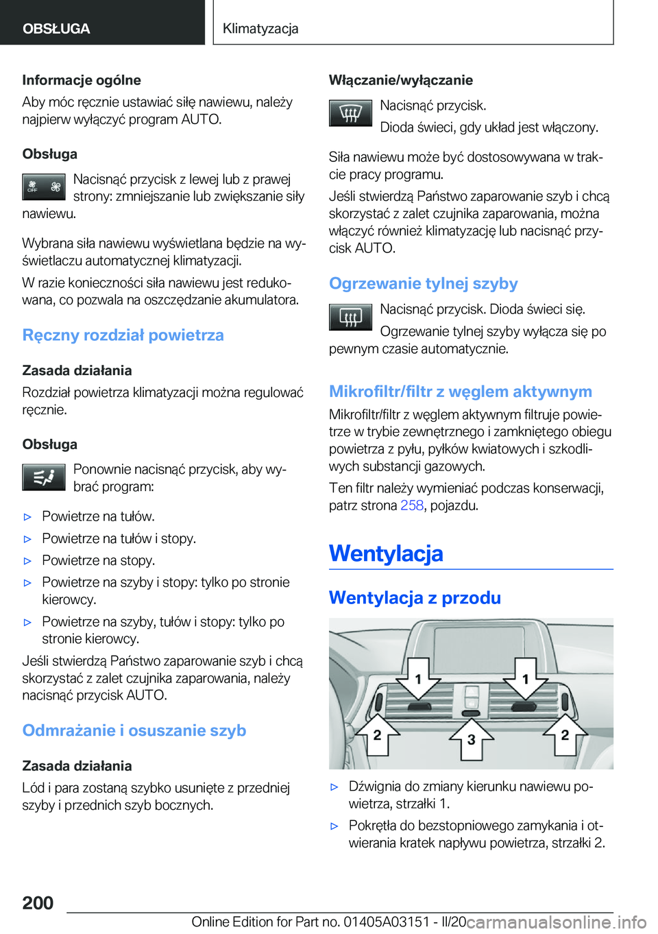 BMW M4 2020  Instrukcja obsługi (in Polish) �I�n�f�o�r�m�a�c�j�e��o�g�