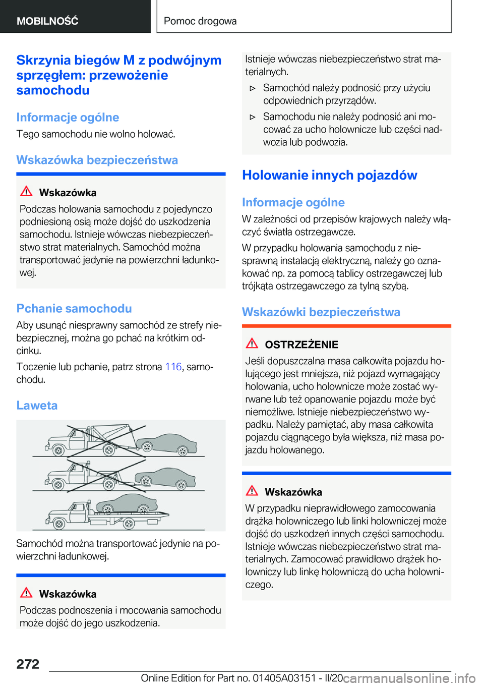 BMW M4 2020  Instrukcja obsługi (in Polish) �S�k�r�z�y�n�i�a��b�i�e�g�