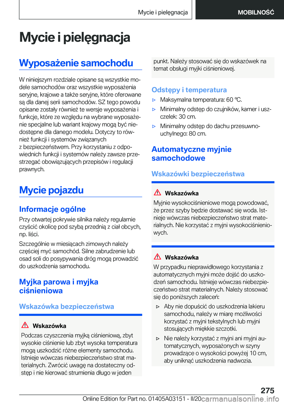 BMW M4 2020  Instrukcja obsługi (in Polish) �M�y�c�i�e��i��p�i�e�l�