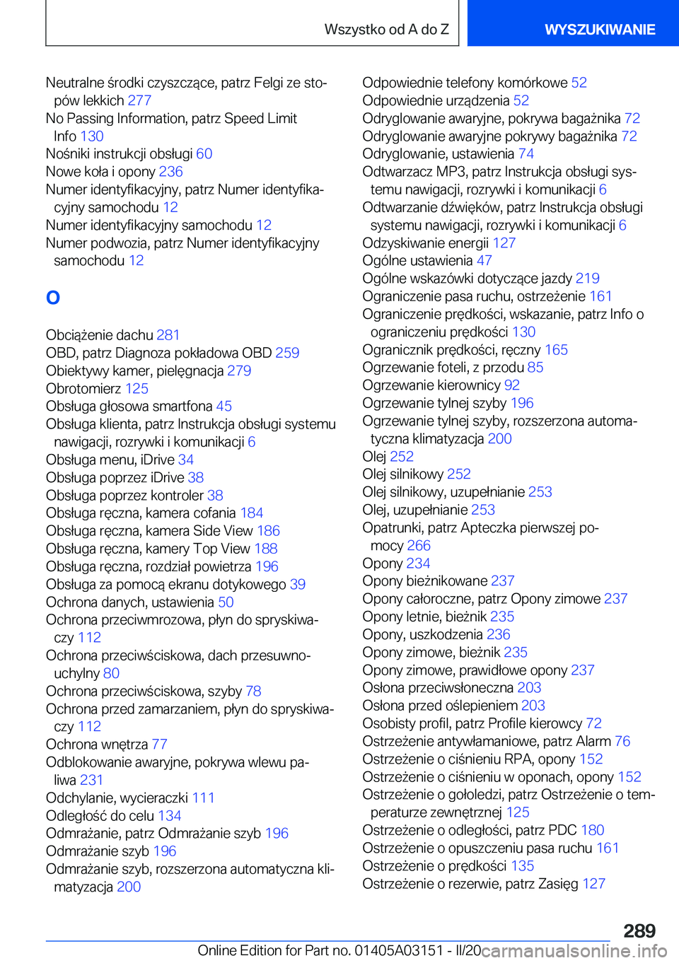 BMW M4 2020  Instrukcja obsługi (in Polish) �N�e�u�t�r�a�l�n�e��r�o�d�k�i��c�z�y�s�z�c�z�