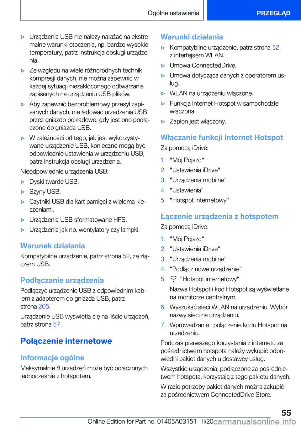 BMW M4 2020  Instrukcja obsługi (in Polish) 'x�U�r�z�