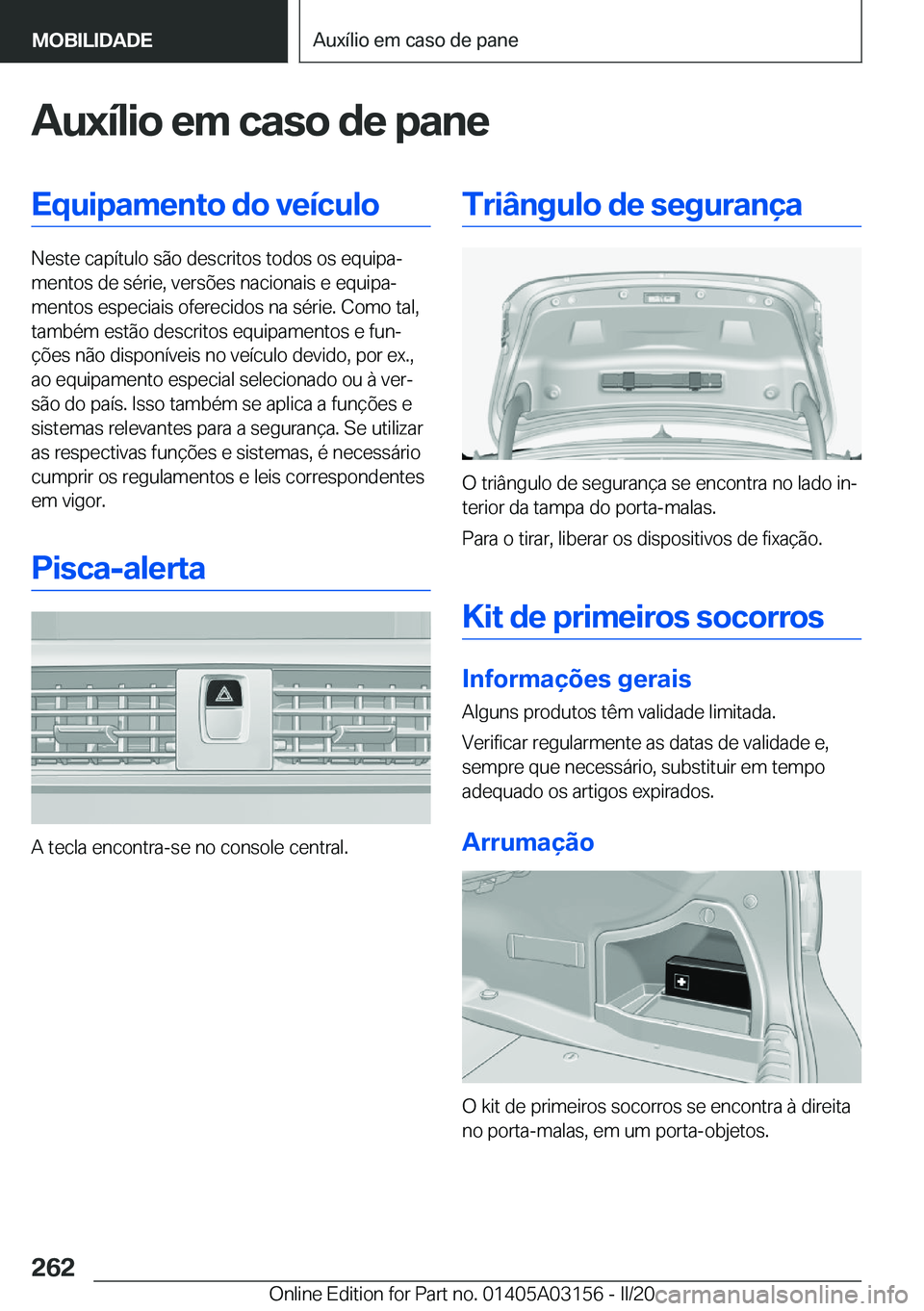 BMW M4 2020  Manual do condutor (in Portuguese) �A�u�x�