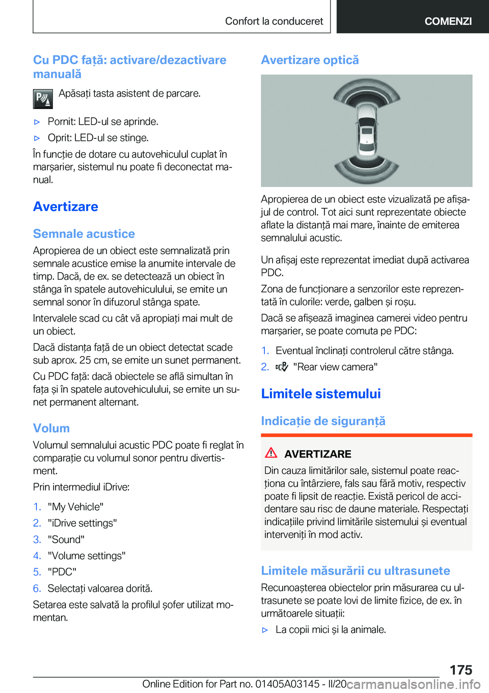 BMW M4 2020  Ghiduri De Utilizare (in Romanian) �C�u��P�D�C��f�a�