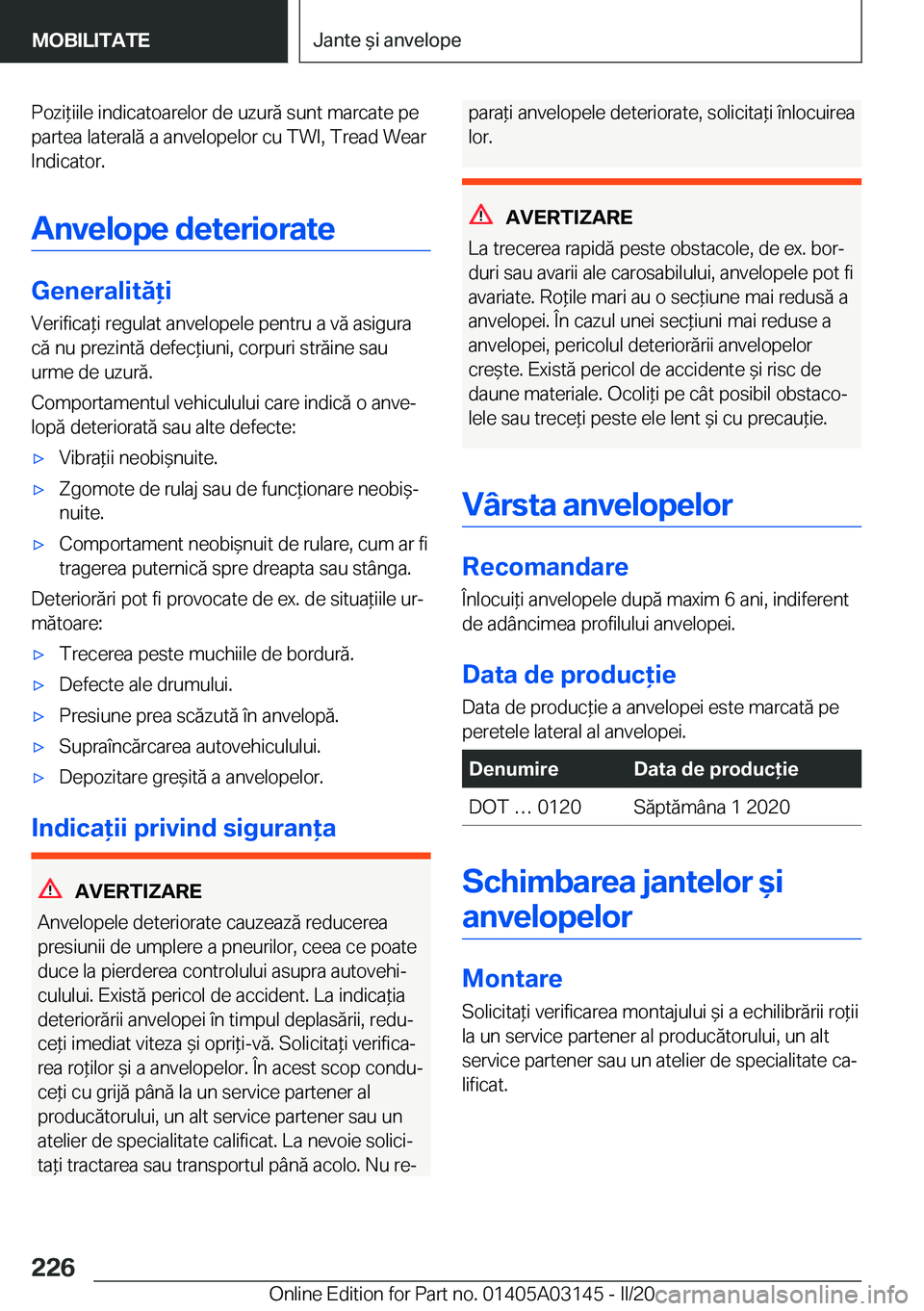 BMW M4 2020  Ghiduri De Utilizare (in Romanian) �P�o�z�i*�i�i�l�e��i�n�d�i�c�a�t�o�a�r�e�l�o�r��d�e��u�z�u�r�