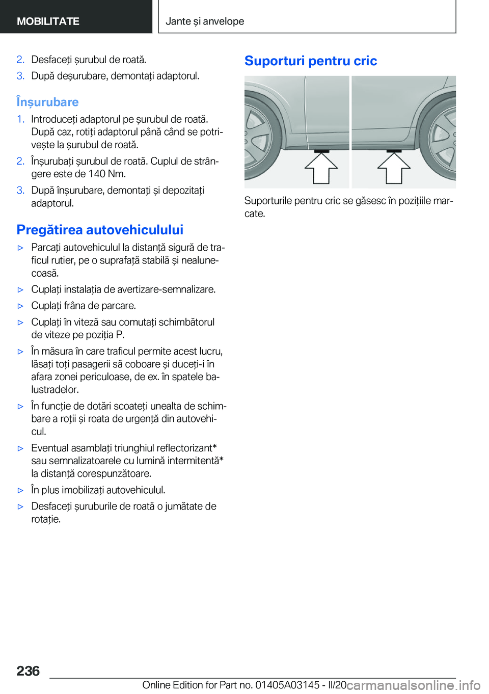 BMW M4 2020  Ghiduri De Utilizare (in Romanian) �2�.�D�e�s�f�a�c�e*�i�&�u�r�u�b�u�l��d�e��r�o�a�t�