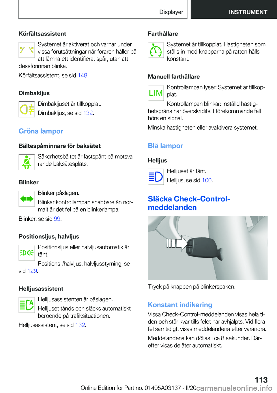 BMW M4 2020  InstruktionsbÖcker (in Swedish) �K�