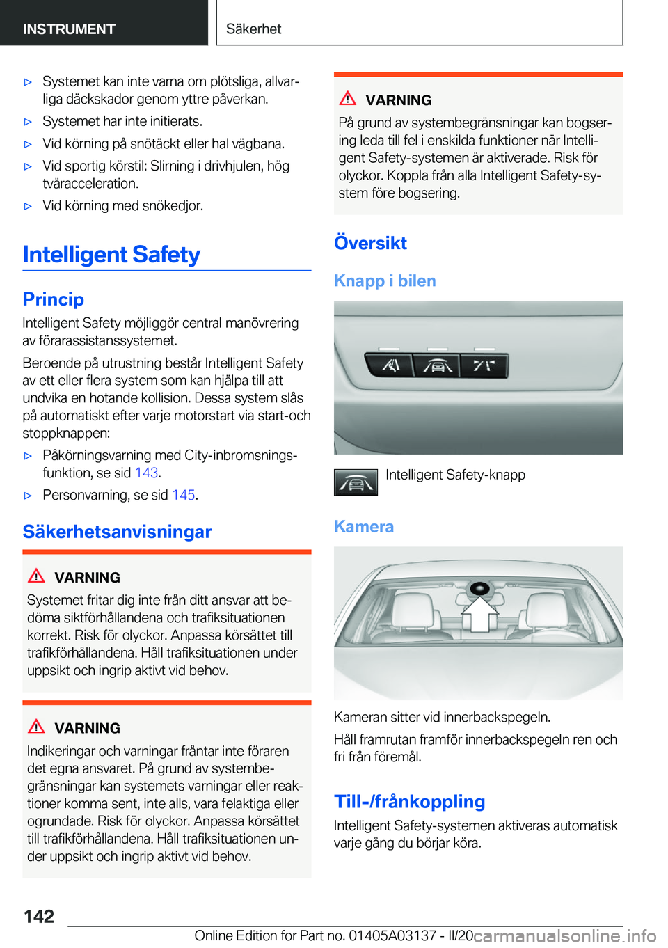 BMW M4 2020  InstruktionsbÖcker (in Swedish) 'x�S�y�s�t�e�m�e�t��k�a�n��i�n�t�e��v�a�r�n�a��o�m��p�l�