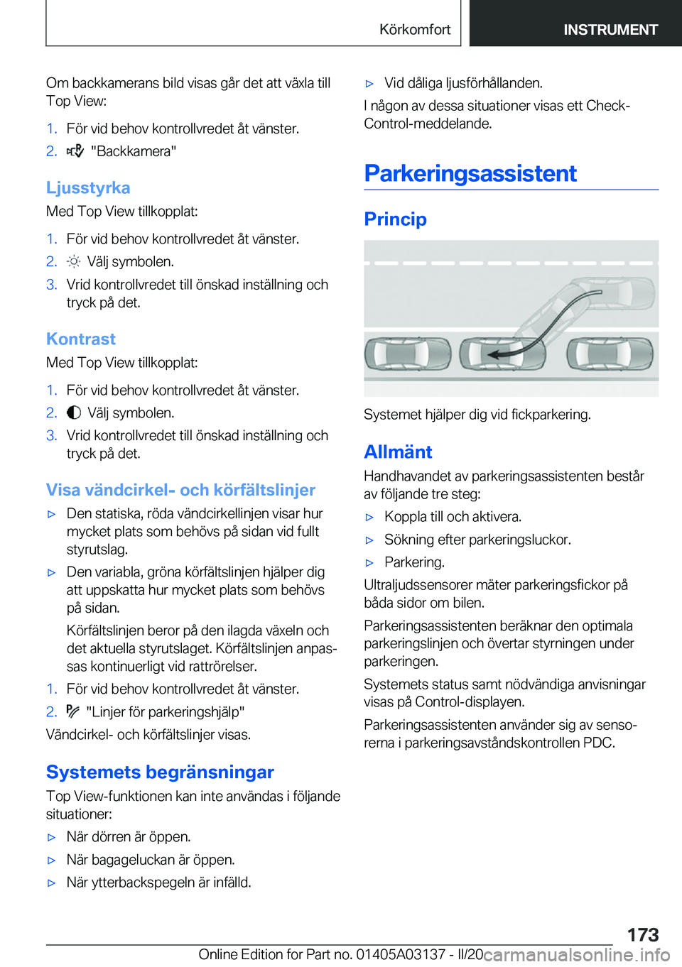 BMW M4 2020  InstruktionsbÖcker (in Swedish) �O�m��b�a�c�k�k�a�m�e�r�a�n�s��b�i�l�d��v�i�s�a�s��g�å�r��d�e�t��a�t�t��v�ä�x�l�a��t�i�l�l
�T�o�p��V�i�e�w�:�1�.�F�