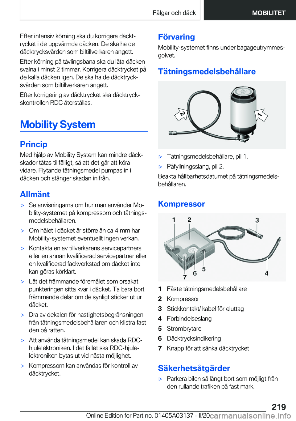BMW M4 2020  InstruktionsbÖcker (in Swedish) �E�f�t�e�r��i�n�t�e�n�s�i�v��k�