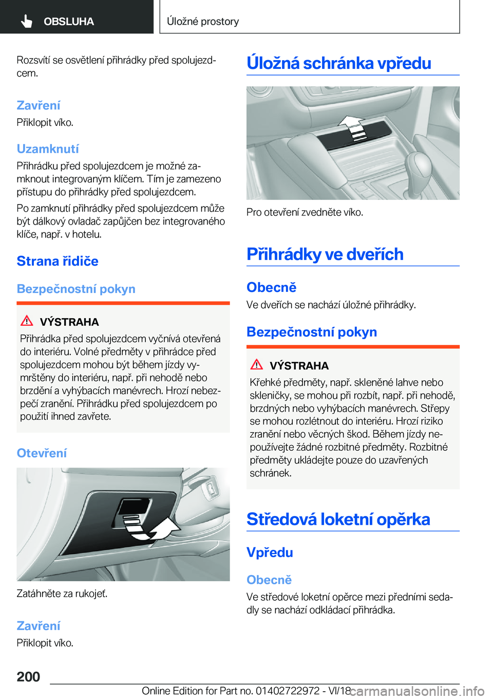 BMW M4 2019  Návod na použití (in Czech) �R�o�z�s�v�