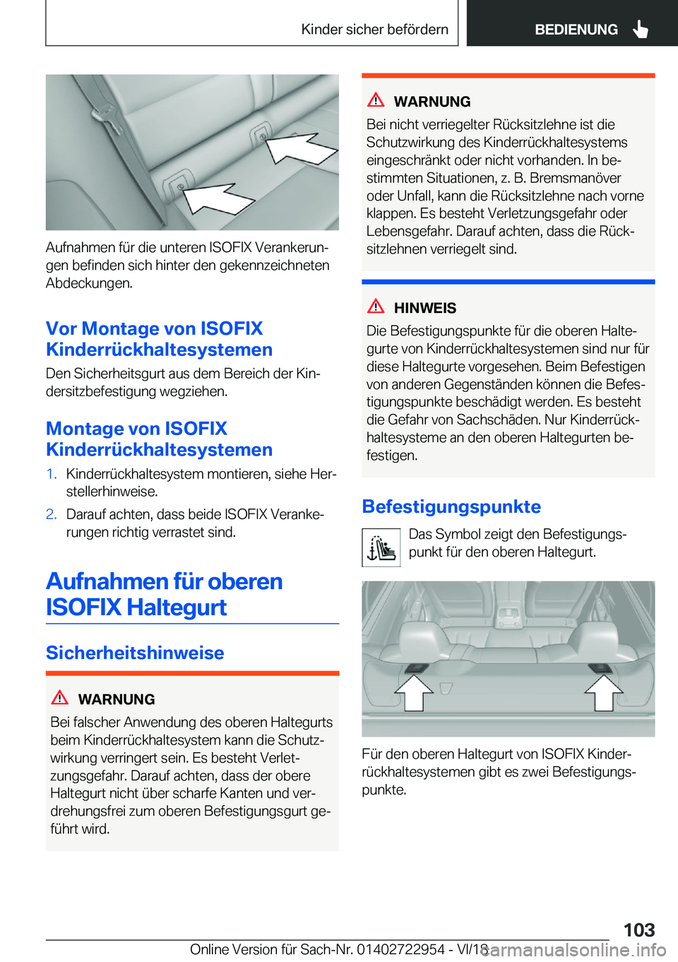 BMW M4 2019  Betriebsanleitungen (in German) �A�u�f�n�a�h�m�e�n��f�