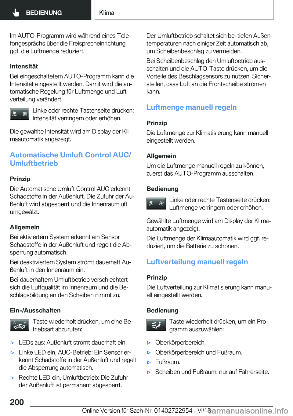BMW M4 2019  Betriebsanleitungen (in German) �I�m��A�U�T�O�-�P�r�o�g�r�a�m�m��w�i�r�d��w�