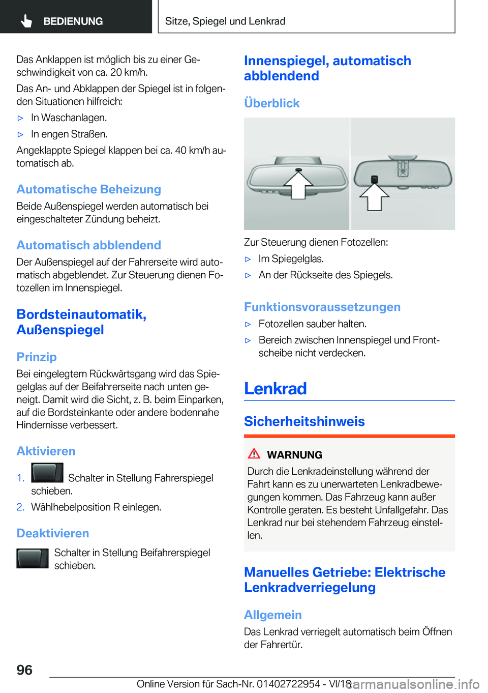 BMW M4 2019  Betriebsanleitungen (in German) �D�a�s��A�n�k�l�a�p�p�e�n��i�s�t��m�