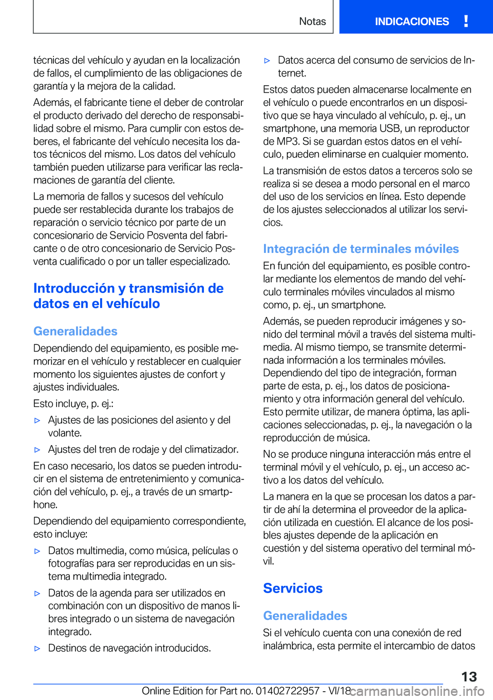BMW M4 2019  Manuales de Empleo (in Spanish) �t�