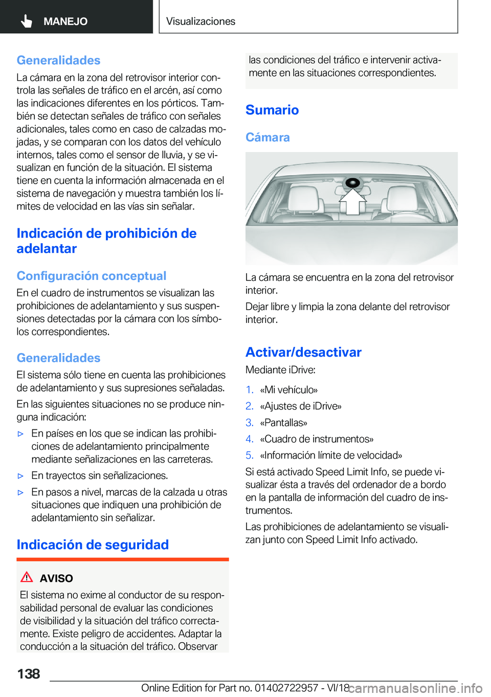 BMW M4 2019  Manuales de Empleo (in Spanish) �G�e�n�e�r�a�l�i�d�a�d�e�s
�L�a��c�