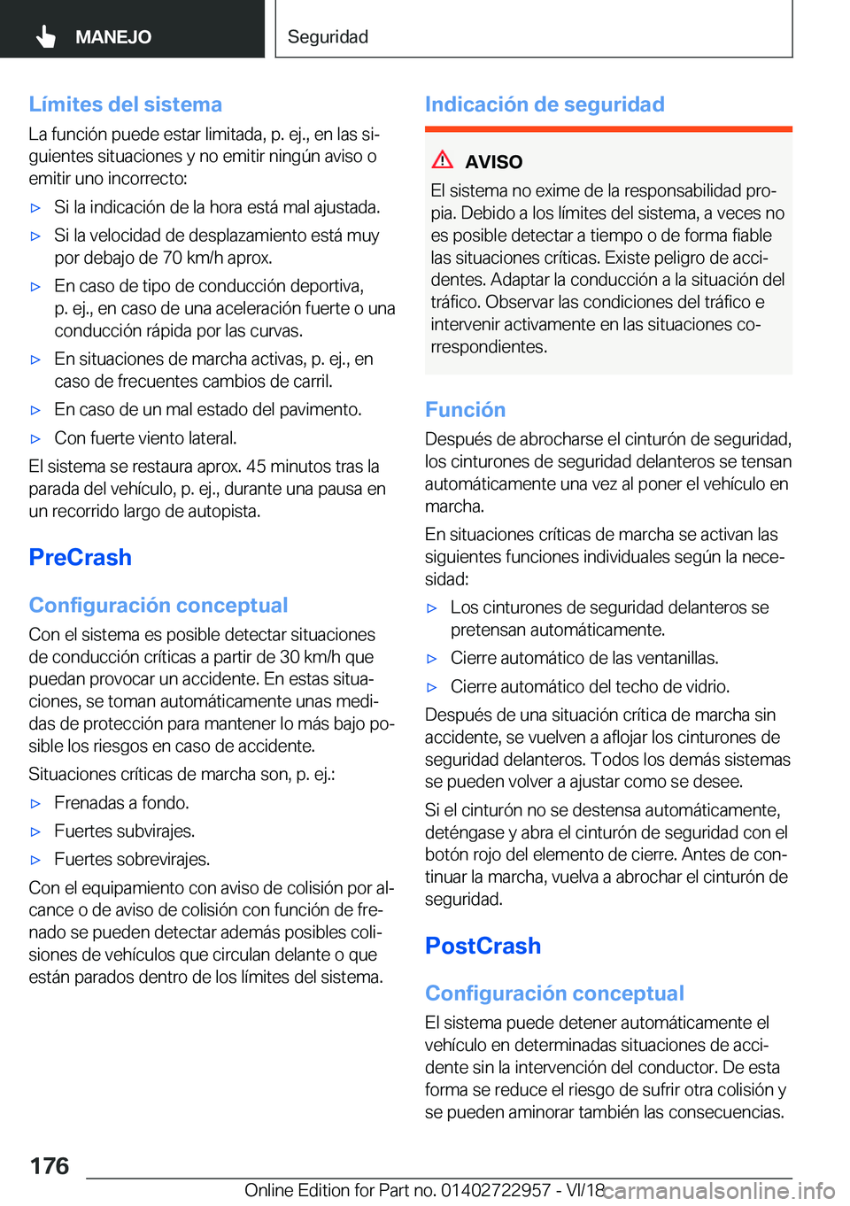 BMW M4 2019  Manuales de Empleo (in Spanish) �L�