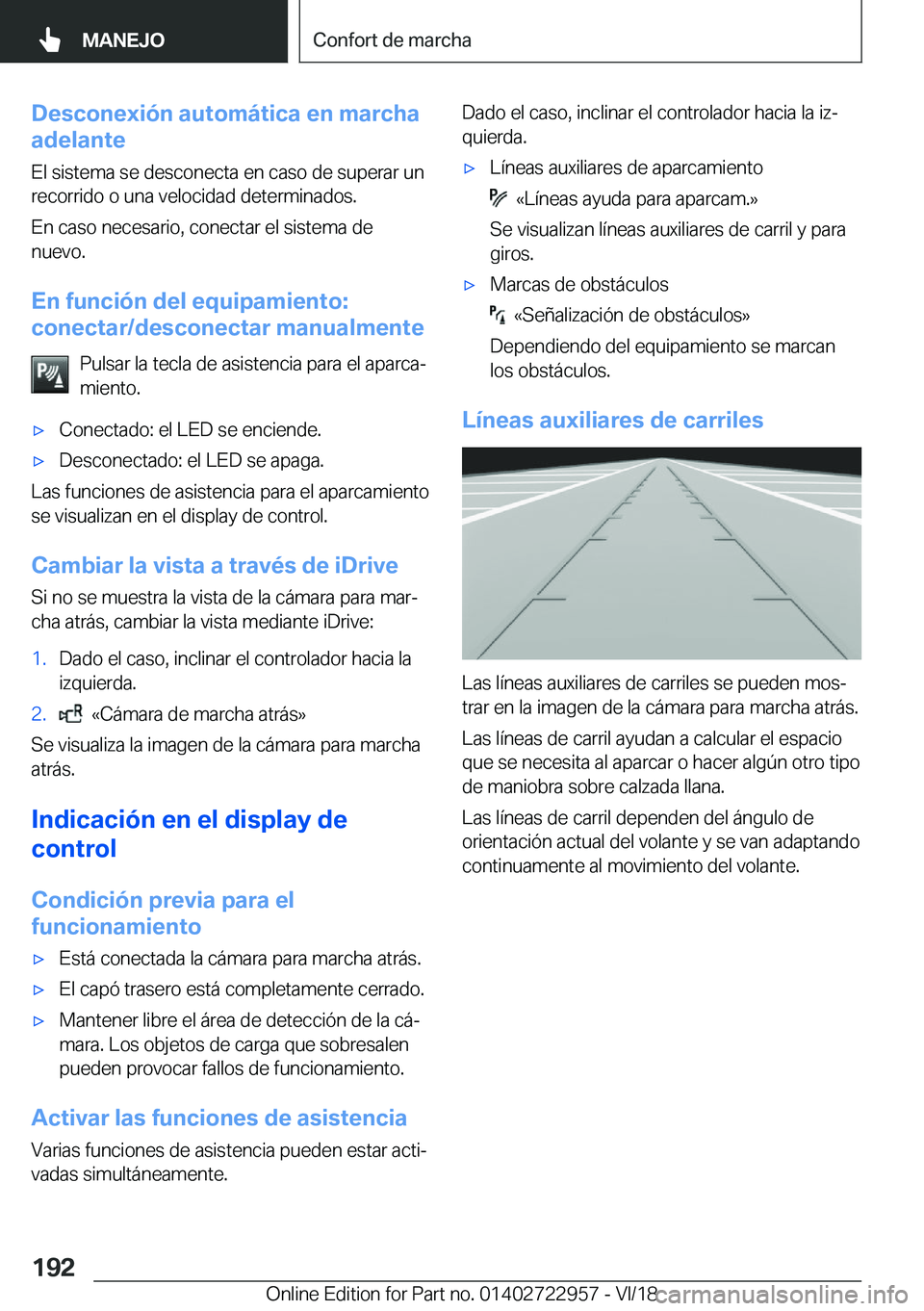 BMW M4 2019  Manuales de Empleo (in Spanish) �D�e�s�c�o�n�e�x�i�