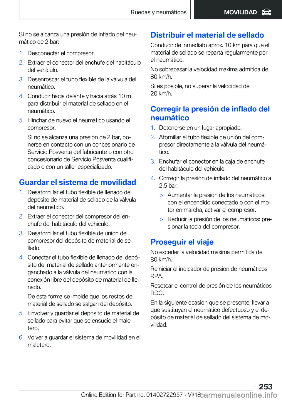 BMW M4 2019  Manuales de Empleo (in Spanish) �S�i��n�o��s�e��a�l�c�a�n�z�a��u�n�a��p�r�e�s�i�