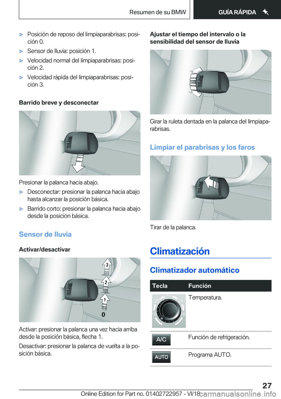 BMW M4 2019  Manuales de Empleo (in Spanish) x�P�o�s�i�c�i�