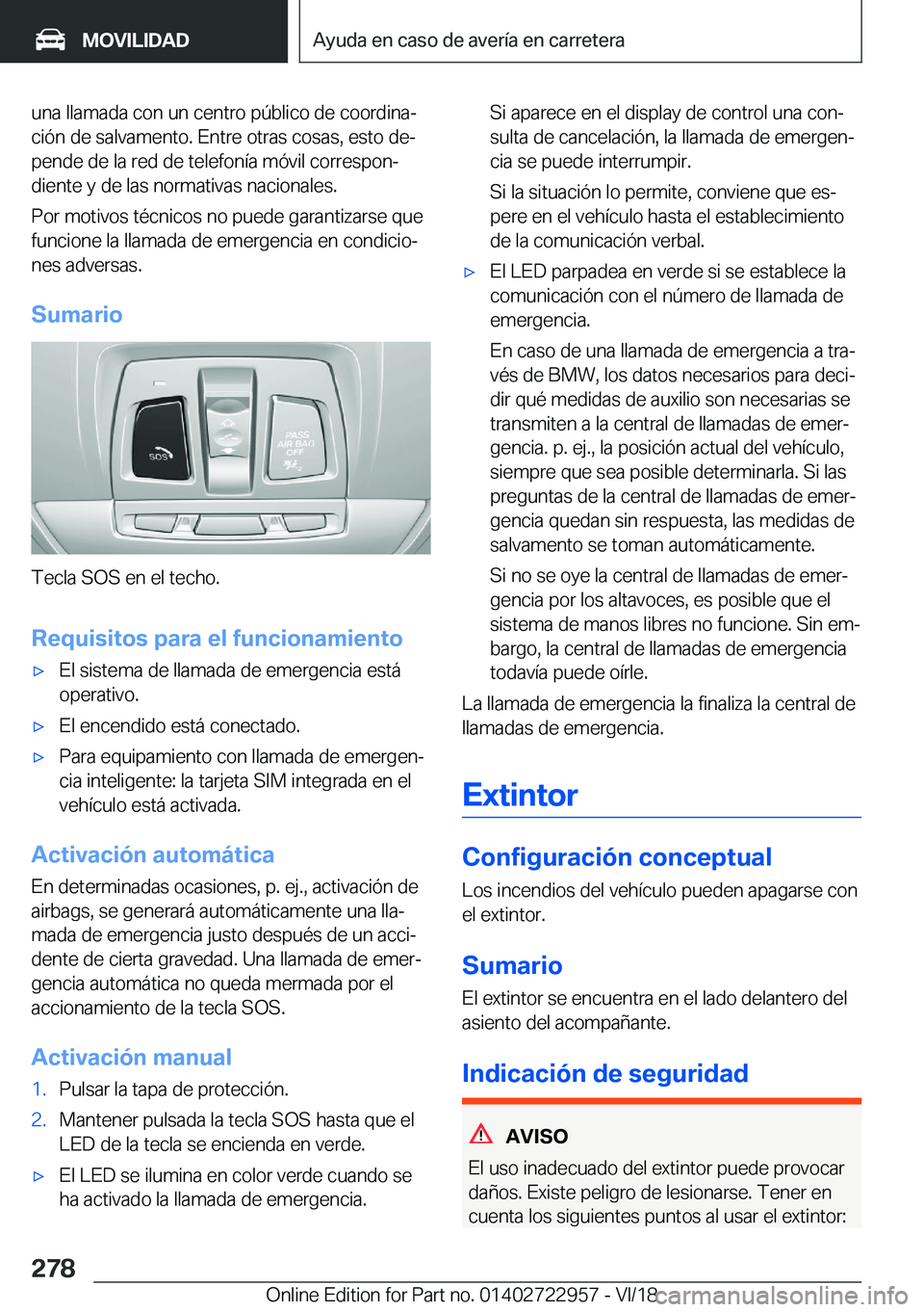 BMW M4 2019  Manuales de Empleo (in Spanish) �u�n�a��l�l�a�m�a�d�a��c�o�n��u�n��c�e�n�t�r�o��p�