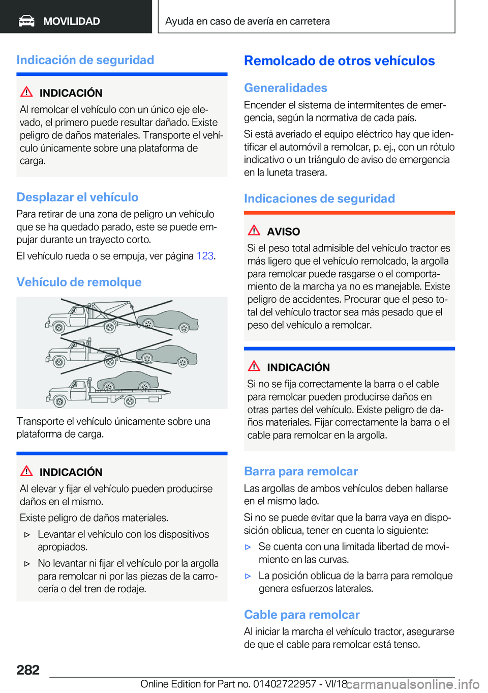 BMW M4 2019  Manuales de Empleo (in Spanish) �I�n�d�i�c�a�c�i�