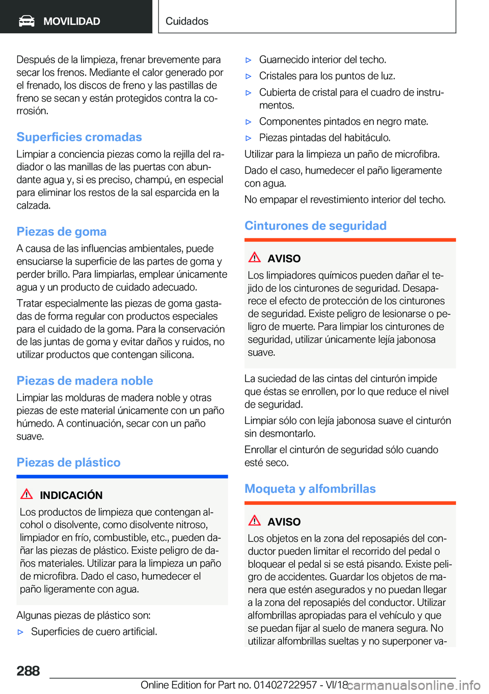 BMW M4 2019  Manuales de Empleo (in Spanish) �D�e�s�p�u�