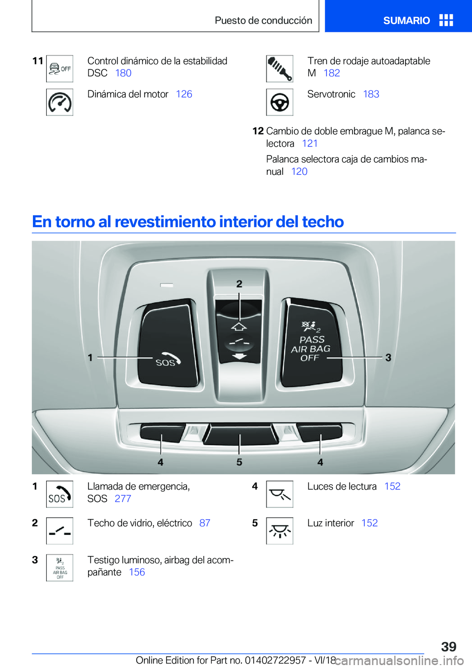 BMW M4 2019  Manuales de Empleo (in Spanish) �1�1�C�o�n�t�r�o�l��d�i�n�