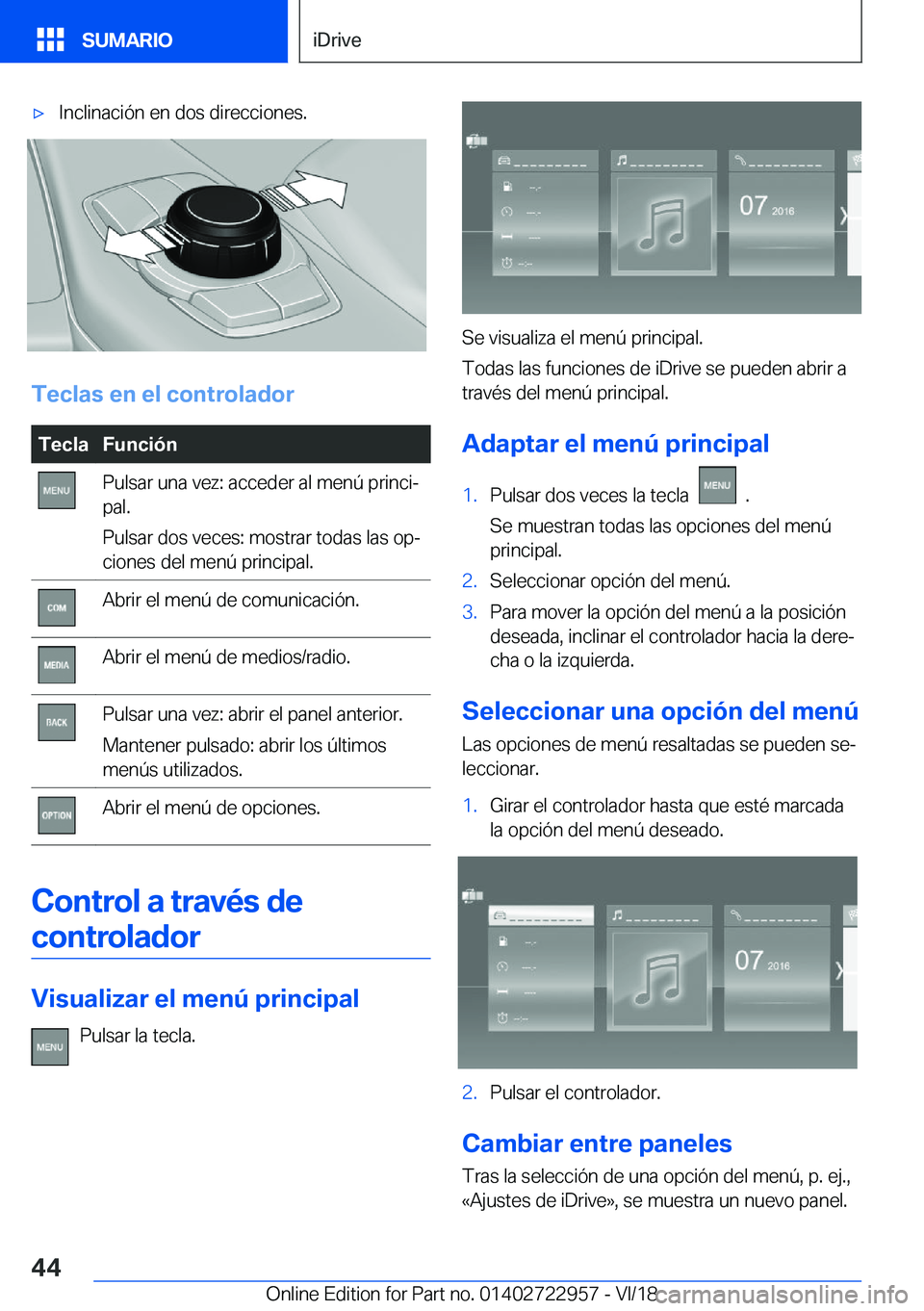 BMW M4 2019  Manuales de Empleo (in Spanish) x�I�n�c�l�i�n�a�c�i�