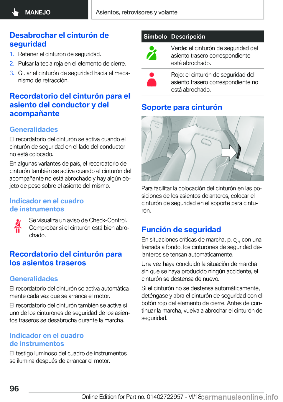 BMW M4 2019  Manuales de Empleo (in Spanish) �D�e�s�a�b�r�o�c�h�a�r��e�l��c�i�n�t�u�r�