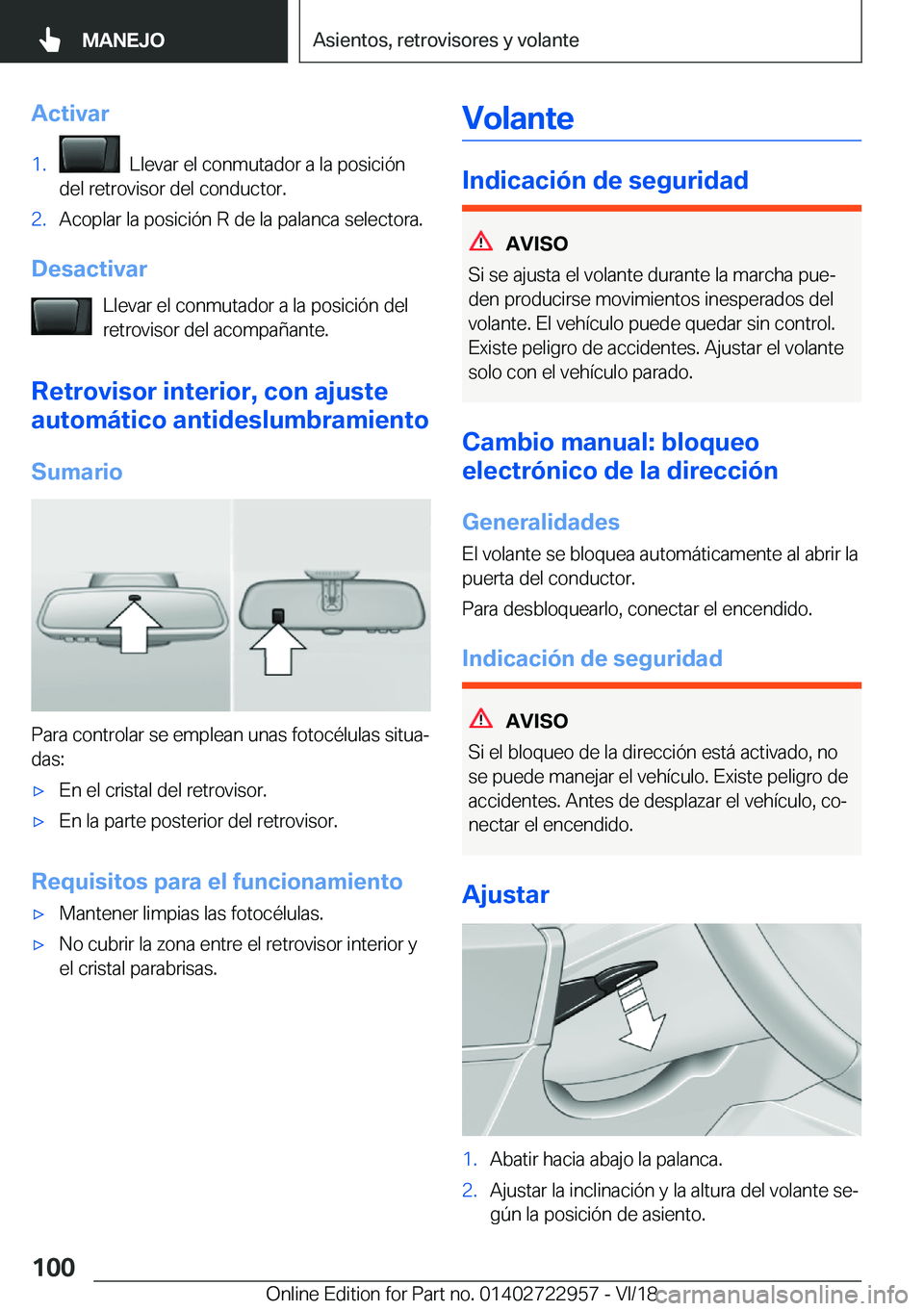 BMW M4 2019  Manuales de Empleo (in Spanish) �A�c�t�i�v�a�r�1�.���L�l�e�v�a�r��e�l��c�o�n�m�u�t�a�d�o�r��a��l�a��p�o�s�i�c�i�