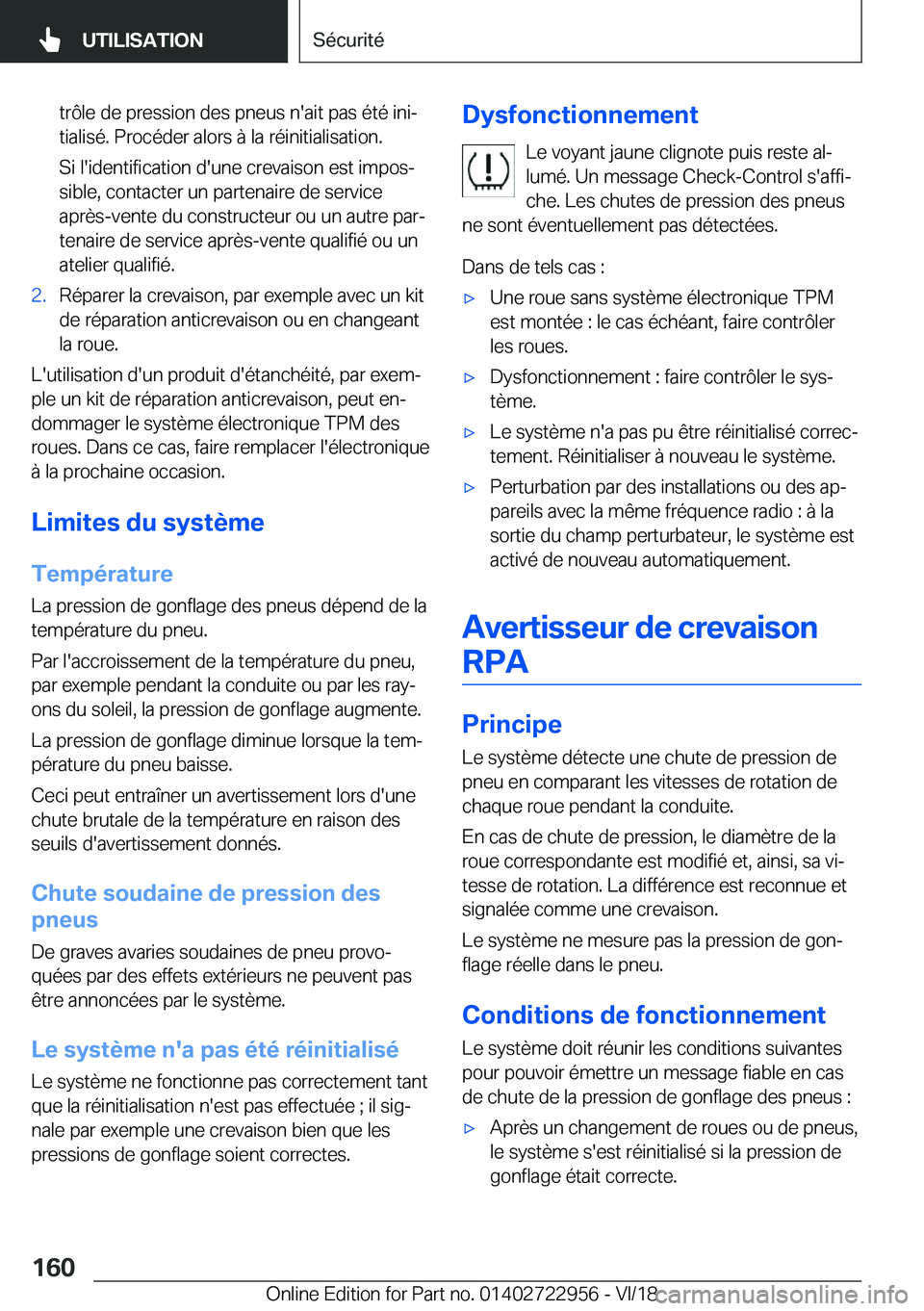 BMW M4 2019  Notices Demploi (in French) �t�r�