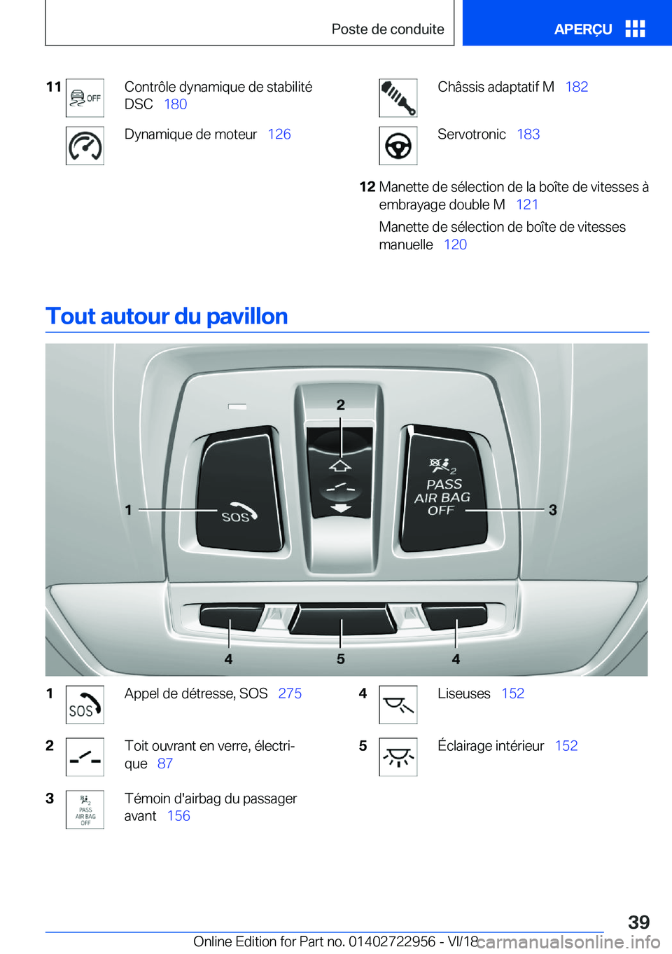 BMW M4 2019  Notices Demploi (in French) �1�1�C�o�n�t�r�