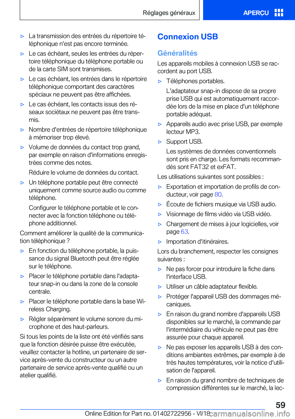 BMW M4 2019  Notices Demploi (in French) 'x�L�a��t�r�a�n�s�m�i�s�s�i�o�n��d�e�s��e�n�t�r�é�e�s��d�u��r�é�p�e�r�t�o�i�r�e��t�éj
�l�é�p�h�o�n�i�q�u�e��n�'�e�s�t��p�a�s��e�n�c�o�r�e��t�e�r�m�i�n�é�e�.'x�L�e��c�a�s�