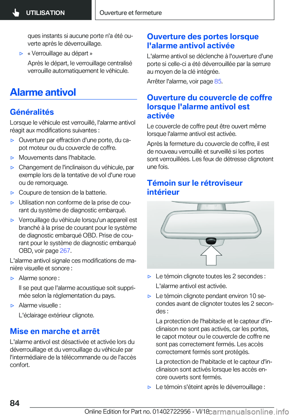 BMW M4 2019  Notices Demploi (in French) �q�u�e�s��i�n�s�t�a�n�t�s��s�i��a�u�c�u�n�e��p�o�r�t�e��n�'�a��é�t�é��o�uj�v�e�r�t�e��a�p�r�è�s��l�e��d�é�v�e�r�r�o�u�i�l�l�a�g�e�.'x�k��V�e�r�r�o�u�i�l�l�a�g�e��a�u��d�é�p�